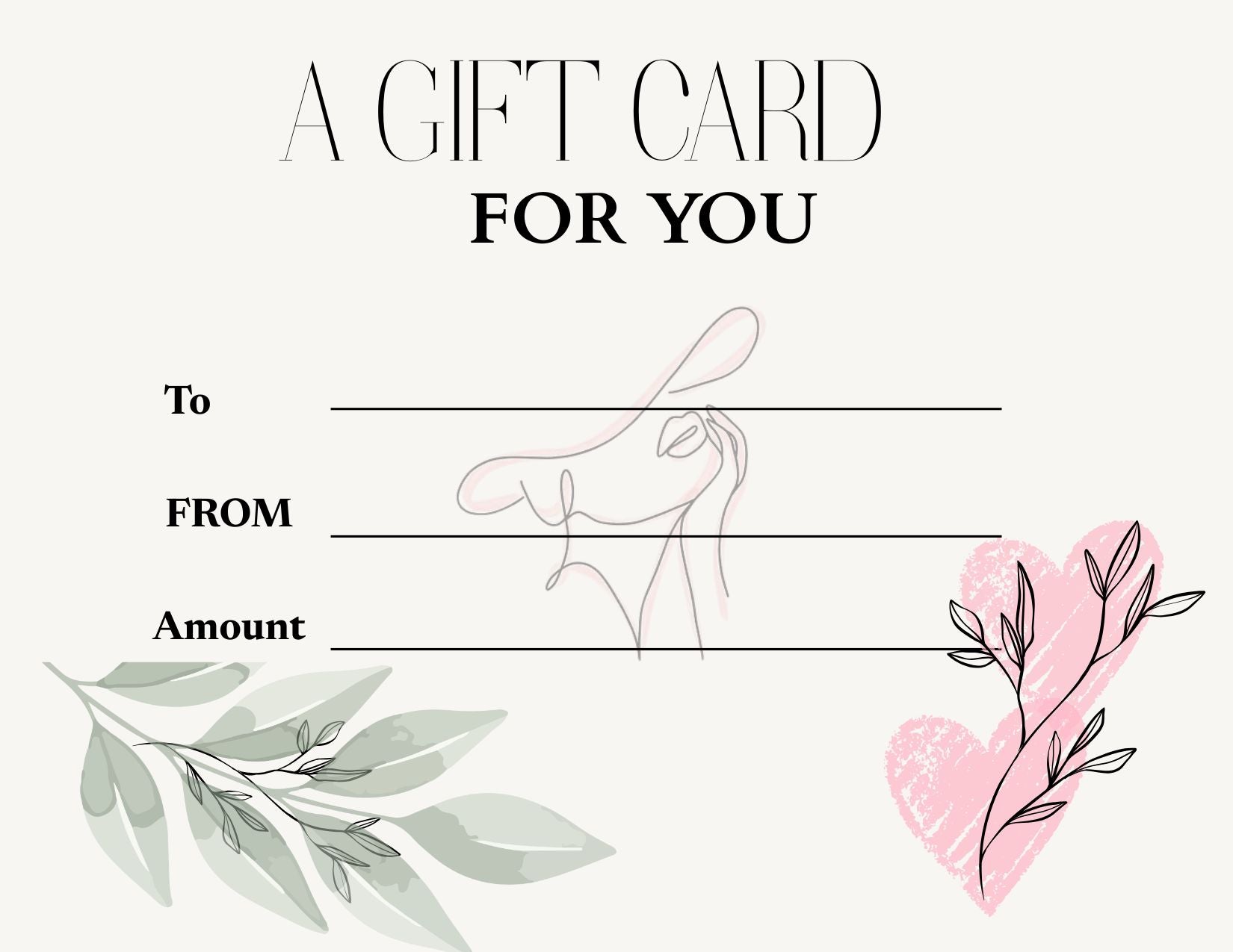 Gift card For Special Ones